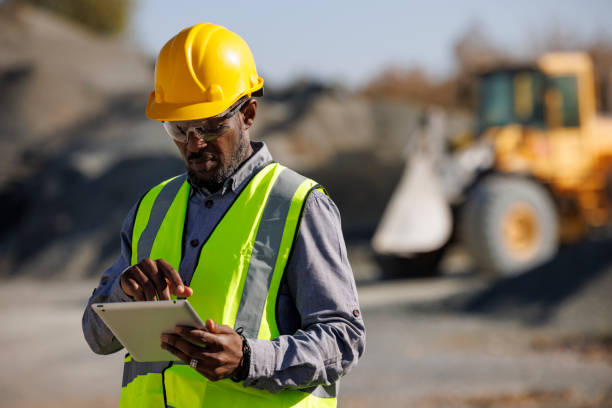Construction team reviewing a homeowner project plan